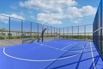 Rooftop Basketball Court